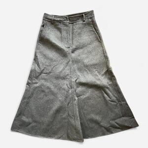 Zara Flared Wool Maxi Skirt